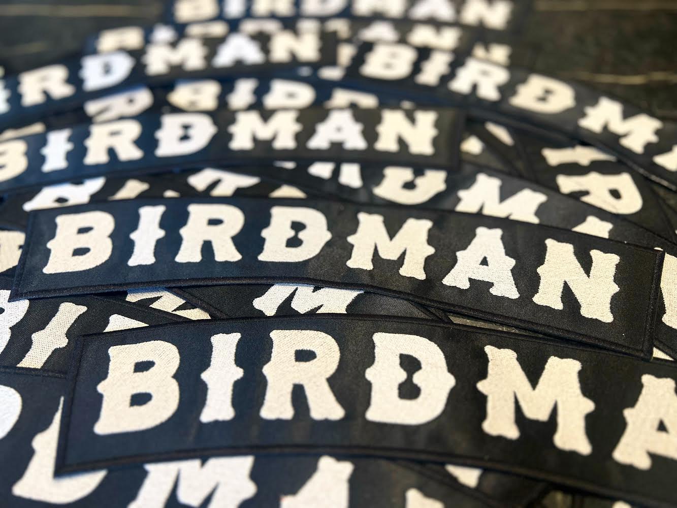 Birdman Brazilian Jiu Jitsu Rockers & Back Patches Iron Thread