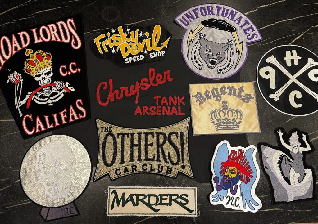 Chain Stitched Motorcycle & Car Club Patches, Made In USA