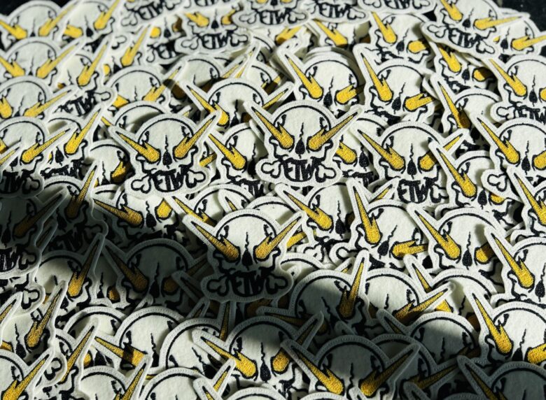 Mckeag Art FTW Bolt Skull Chainstitch Patches for Sturgis 2025