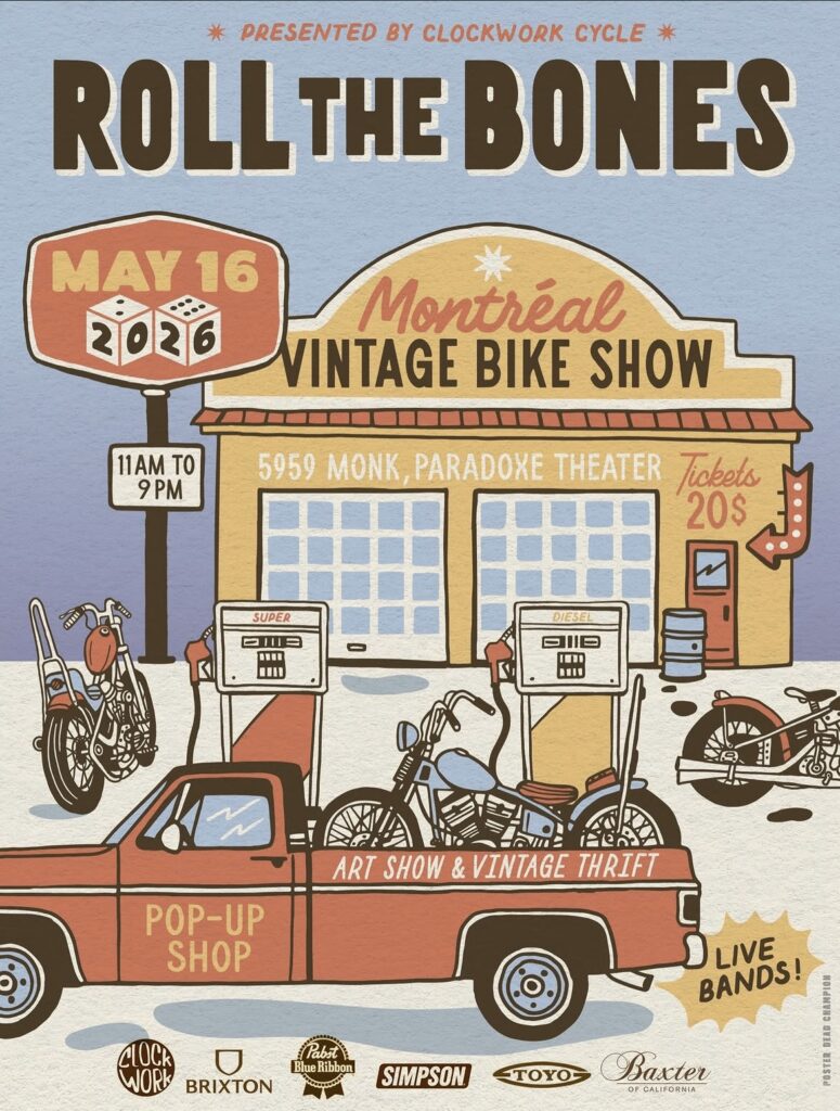 Roll The Bones Vintage Motorcycle Show, Montreal Quebec Canada May 16, 2026