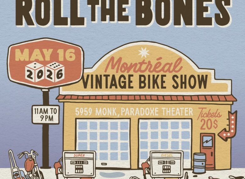 Roll The Bones Vintage Motorcycle Show, Montreal Quebec Canada May 16, 2026
